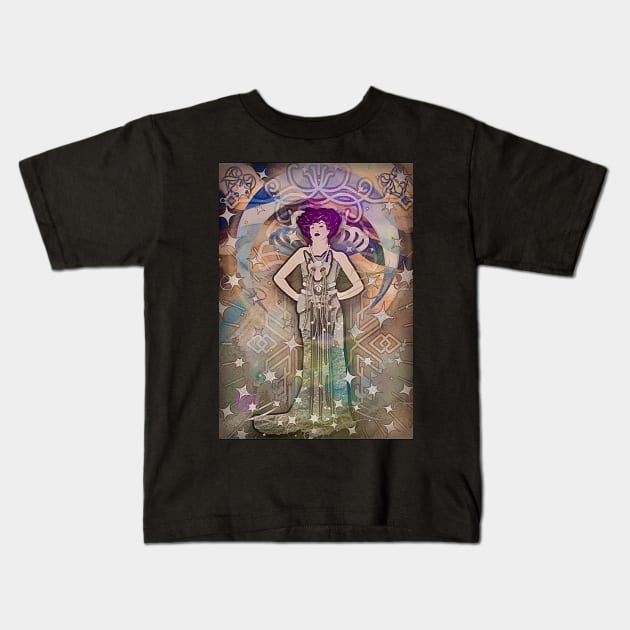 Silver Fox Kids T-Shirt by BoneArtPetite